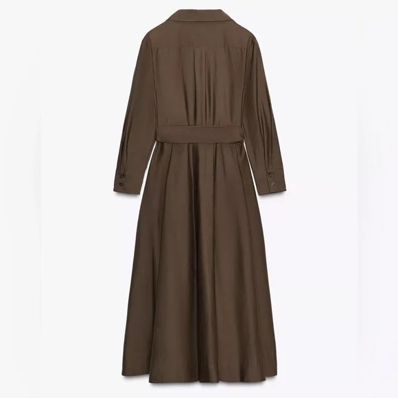 ZW COLLECTION POPLIN SHIRT DRESS - Picture 9 of 10